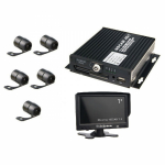 Видеорегистратор для автошколы NSCAR 502 готовый комплект: 4х канальный регистратор, 5 камер,квадратор, 7"монитор, микрофон
